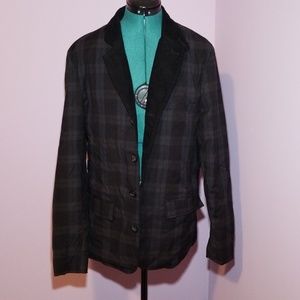 EUC Plaid Lightweight Blazer Size M